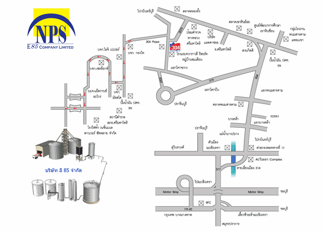 แผนที่ Double A Ethanol